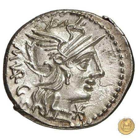 257/1 - denario M. Vargunteius 130 BC (Roma)