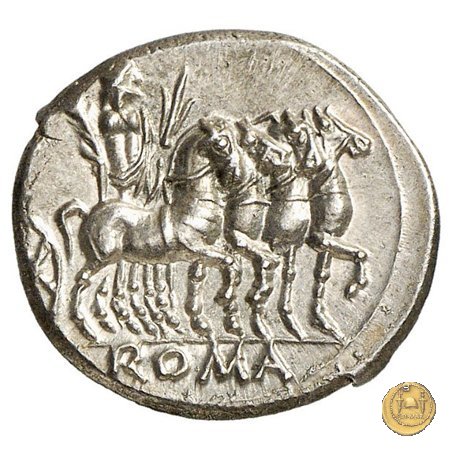 257/1 - denario M. Vargunteius 130 BC (Roma)