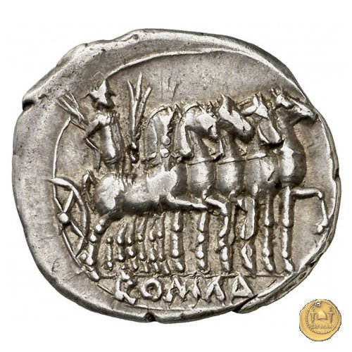 257/1 - denario M. Vargunteius 130 BC (Roma)