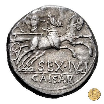 258/1 - denario Sex. Iulius Caesar 129 BC (Roma)