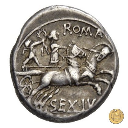 258/1 - denario Sex. Iulius Caesar 129 BC (Roma)