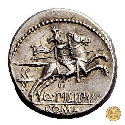 259/1 - denario Q. Marcius Philippus 129 BC (Roma)