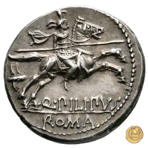 259/1 - denario Q. Marcius Philippus 129 BC (Roma)