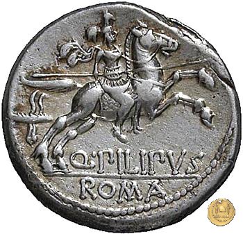 259/1 - denario Q. Marcius Philippus 129 BC (Roma)