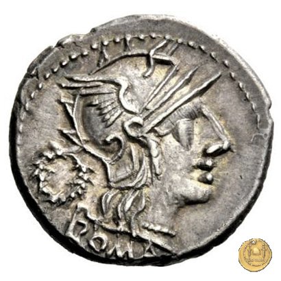 260/1 - denario T. Cloelius (Cloulius) 128 BC (Roma)