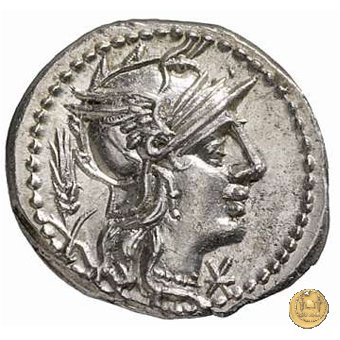 261/1 - denario Cn. Domitius (Ahenobarbus) 128 BC (Roma)