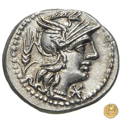 261/1 - denario Cn. Domitius (Ahenobarbus) 128 BC (Roma)