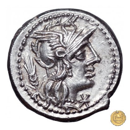 261/1 - denario Cn. Domitius (Ahenobarbus) 128 BC (Roma)