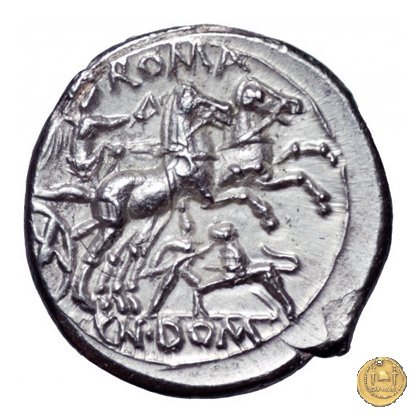 261/1 - denario Cn. Domitius (Ahenobarbus) 128 BC (Roma)