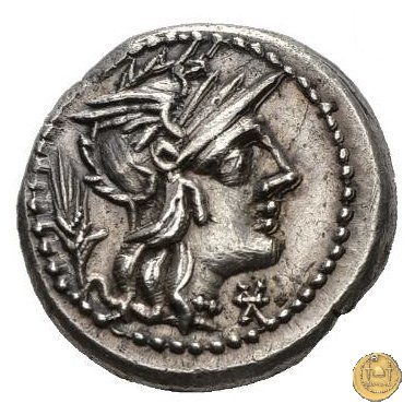 261/1 - denario Cn. Domitius (Ahenobarbus) 128 BC (Roma)