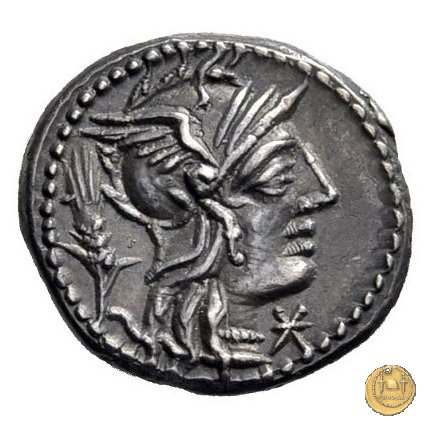 261/1 - denario Cn. Domitius (Ahenobarbus) 128 BC (Roma)