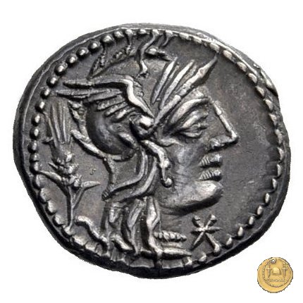 261/1 - denario Cn. Domitius (Ahenobarbus) 128 BC (Roma)