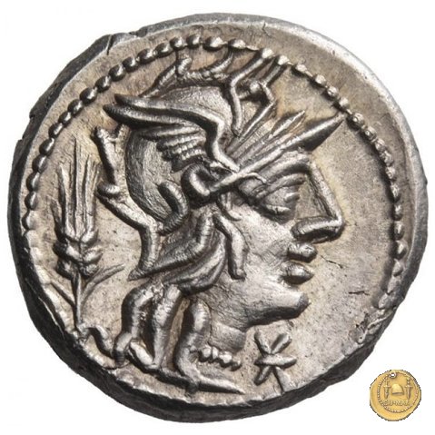 261/1 - denario Cn. Domitius (Ahenobarbus) 128 BC (Roma)