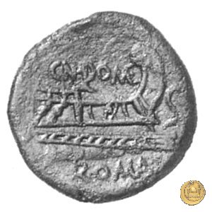 261/2 - semisse Cn. Domitius (Ahenobarbus) 128 BC (Roma)