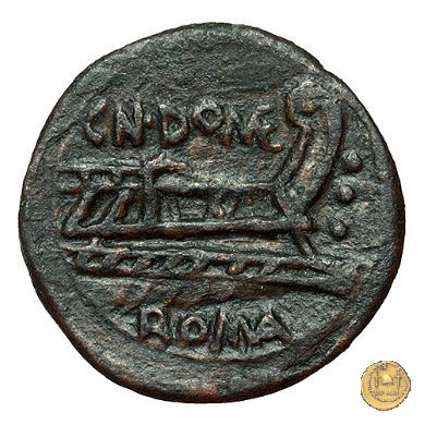 261/4 - quadrante Cn. Domitius (Ahenobarbus) 128 BC (Roma)