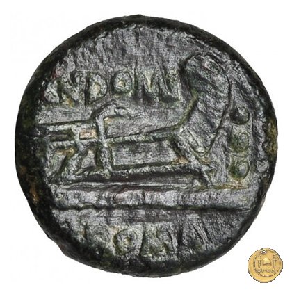 261/4 - quadrante Cn. Domitius (Ahenobarbus) 128 BC (Roma)