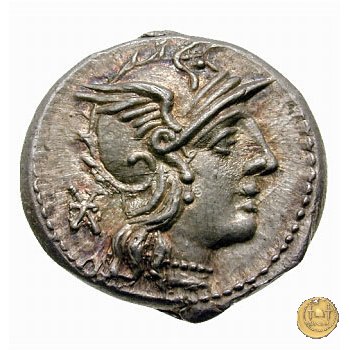 262/1 - denario L. Caecilius Q.f.Q.n. Metellus Diadematus 128 BC (Roma)