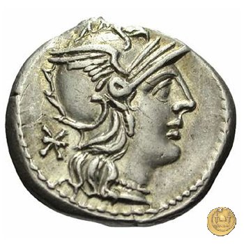 262/1 - denario L. Caecilius Q.f.Q.n. Metellus Diadematus 128 BC (Roma)