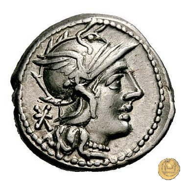 262/1 - denario L. Caecilius Q.f.Q.n. Metellus Diadematus 128 BC (Roma)