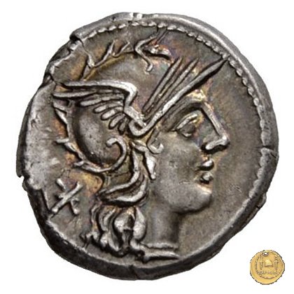 262/1 - denario L. Caecilius Q.f.Q.n. Metellus Diadematus 128 BC (Roma)