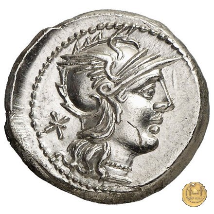 262/1 - denario L. Caecilius Q.f.Q.n. Metellus Diadematus 128 BC (Roma)