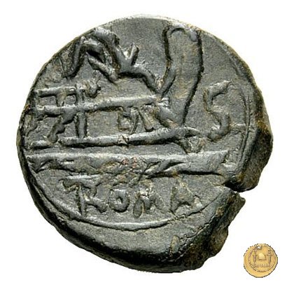 262/2 - semisse L. Caecilius Q.f.Q.n. Metellus Diadematus 128 BC (Roma)