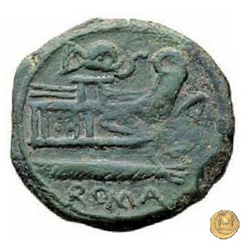 262/2 - semisse L. Caecilius Q.f.Q.n. Metellus Diadematus 128 BC (Roma)