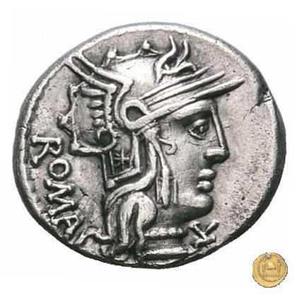 263/1 - denario M. Caecilius Q.f. Q.n. Metellus 127 a.C. (Roma)