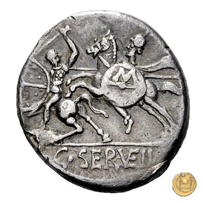 264/1 - denario C. Servilius Vatia 127 BC (Roma)