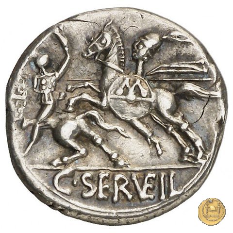 264/1 - denario C. Servilius Vatia 127 BC (Roma)