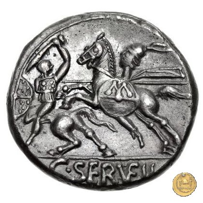 264/1 - denario C. Servilius Vatia 127 BC (Roma)