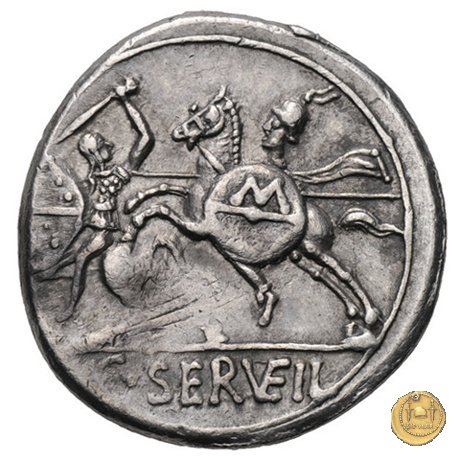 264/1 - denario C. Servilius Vatia 127 BC (Roma)