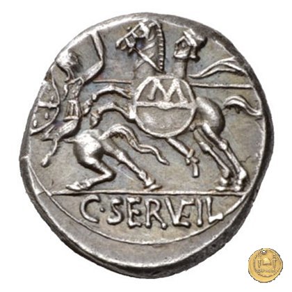 264/1 - denario C. Servilius Vatia 127 BC (Roma)