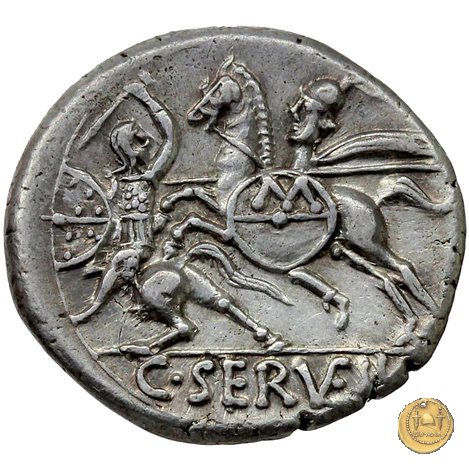 264/1 - denario C. Servilius Vatia 127 BC (Roma)