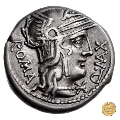 265/1 - denario Q. Fabius Maximus 127 BC (Roma)