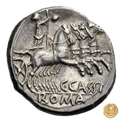 266/1 - denario C. Cassius 126 BC (Roma)