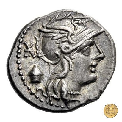 266/1 - denario C. Cassius 126 BC (Roma)