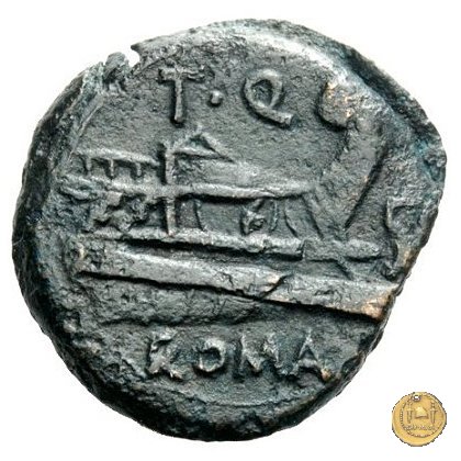 267/2 - semisse T. Quinctius Flamininus 126 BC (Roma)