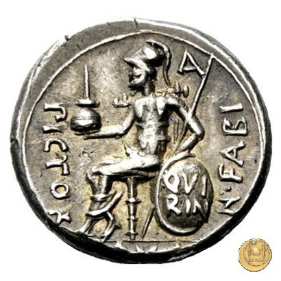 268/1 - denario Numilius Fabius Pictor 126 BC (Roma)