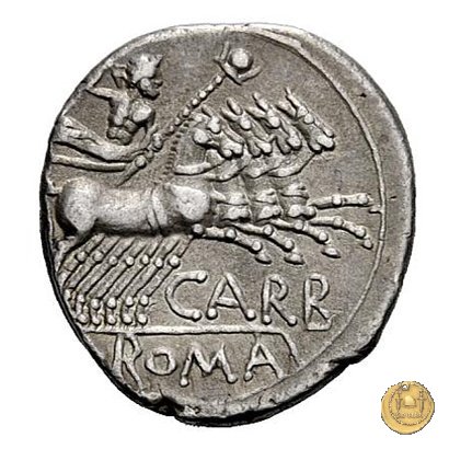 279/1 - denario Cn. Papirius C.f. Carbo 121 BC (Roma)