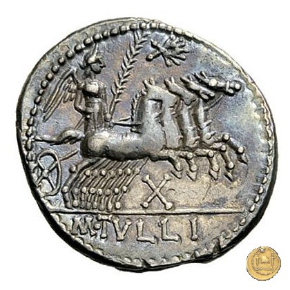 280/1 - denario M. Tullius 120 BC (Roma)