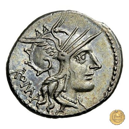 280/1 - denario M. Tullius 120 BC (Roma)