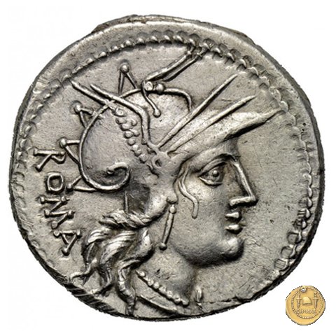 280/1 - denario M. Tullius 120 BC (Roma)