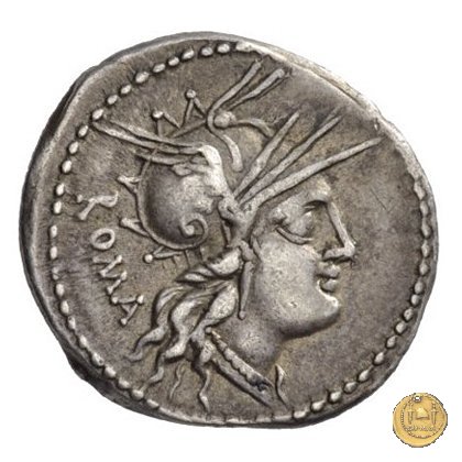 280/1 - denario M. Tullius 120 BC (Roma)