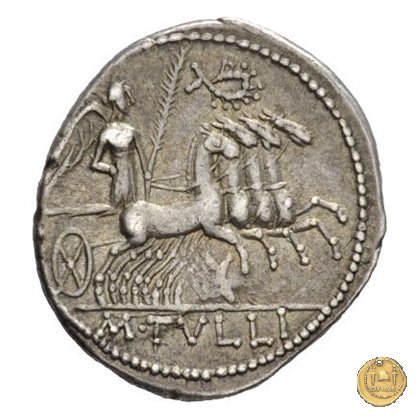 280/1 - denario M. Tullius 120 BC (Roma)