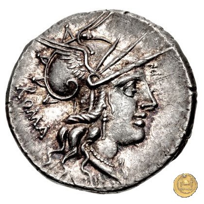 280/1 - denario M. Tullius 120 BC (Roma)