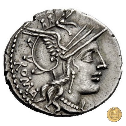 280/1 - denario M. Tullius 120 BC (Roma)