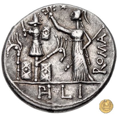 281/1 - denario M. Furius L.f. Philus 119 BC (Roma)