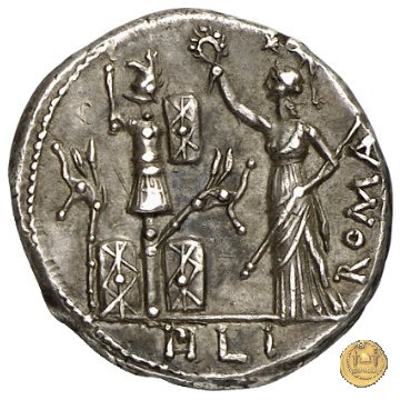 281/1 - denario M. Furius L.f. Philus 119 BC (Roma)