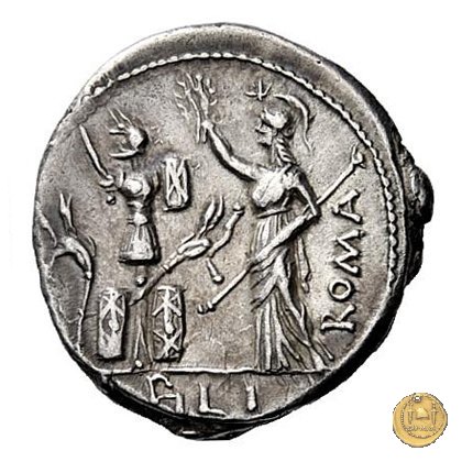 281/1 - denario M. Furius L.f. Philus 119 BC (Roma)